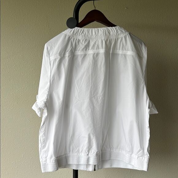 NWT Chicos Diamond Doll Delaney Optic White Zip-Up Jacket - Picture 8 of 8